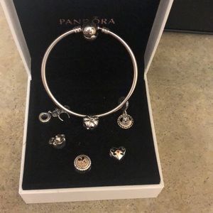 Disney Pandora charms and bracelet